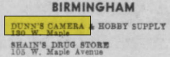 Dunns Camera - Maple Rd Store Mention